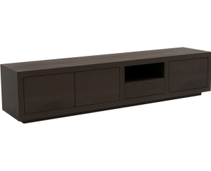 Tv meubel Tampere eikenfineer 190x42x50 cm - Dark Chocolate - Bruin