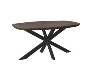 Eettafel Madison Brown | 160 cm | Deens Ovaal | Poot Black