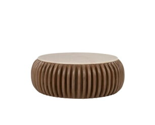 Salontafel Memphis 88x88cm - naturel | Eleonora