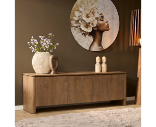 Tv meubel Dallas Naturel Mangohout 165 cm