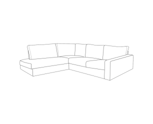 UNO met ottoman links - Ambience 2 Cream