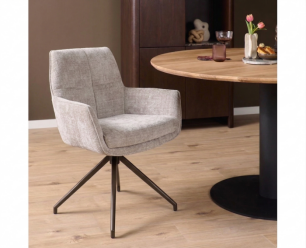 Eetkamerstoel Ryan draaibaar cremona - Taupe