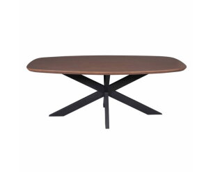 Eettafel Madison Walnut | 280 cm | Deens Ovaal | Poot Black