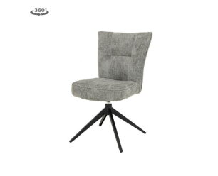 Bardi Stoel - fabric Haga 09 silver (draaibaar)