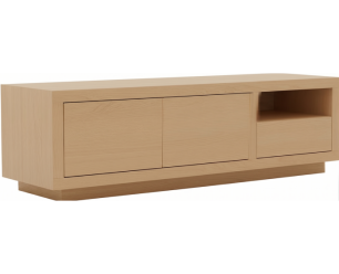 Tv meubel Tampere eikenfineer 150x42x50 cm - Natural Oak - Naturel