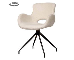 Campo Armstoel - fabric Teddy MJ81 White (draaibaar)
