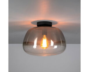 Plafondlamp Pulse Shaded 1L - Smoke grey glas