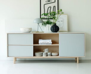 Dressoir Bilbao eikenhout W180 CM