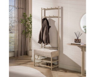 Garderobebank Luno 70 - Beige