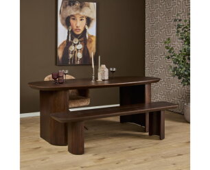 Eetkamerbank Mar&eacute; Brown | 180 cm