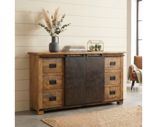 Dressoir Bradley mangohout 160x42x92 cm