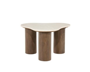 Bijzettafel Kengi 60x60cm - bruin | Eleonora