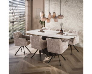 Eettafel Ceramo Centro 215 - 3D keramiek Taj Mahal