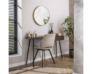 Haltafel Carve - Massief acacia drift brown