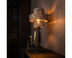 Tafellamp 1L lantern - Zwart bruin