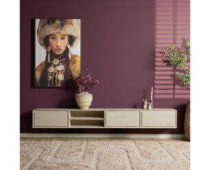 Zwevend tv meubel Ambiance Sand | 280 cm