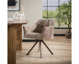 Armstoel Raster draaibaar VPE2 - Hoven champagne - brons