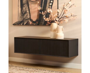Zwevend tv meubel Madison Black | 120 cm