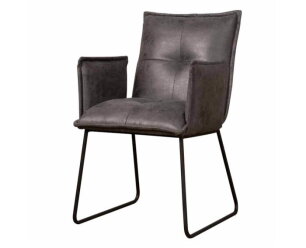 Seda Armstoel - fabric Cherokee 1 grey