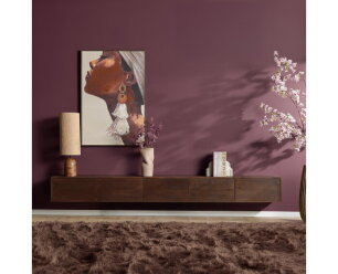 Zwevend tv meubel Vision Brown | 280 cm