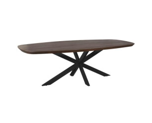 Eettafel Madison Brown | 240 cm | Deens Ovaal | Poot Black