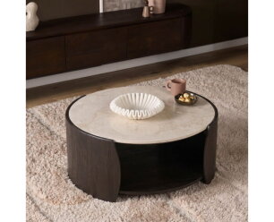 Salontafel Rune Botticino marmer 80 cm