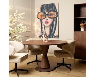Eettafel Lima Walnut | 150 cm | Rond