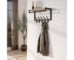 Kapstok Terra XS roede-hoedenplank - Melamine travertine