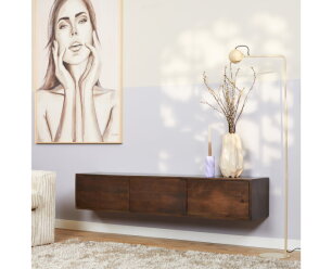 Zwevend tv meubel Vision Walnoot | 160 cm