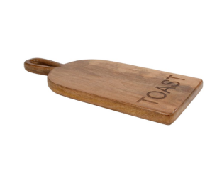 Toast/hapjes plank van hout,praktisch voor visite als borrelplank,43 cm