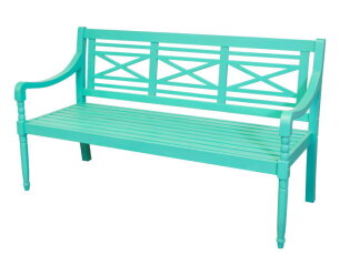 Louis 3-seater bench turquoise FSC 100%