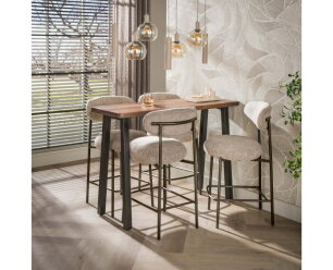 Bartafel Edge Pure 130 - Massief acacia bruin