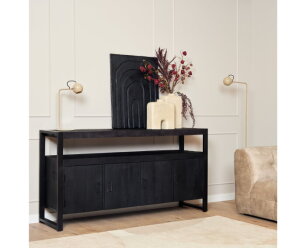 Dressoir Boaz Black | 175 cm