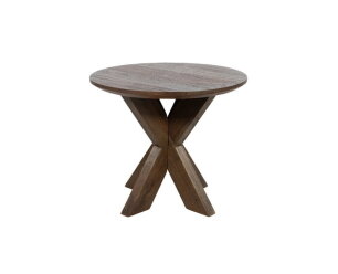 Bijzettafel &Oslash;50, H43, Acacia Marron Brown - Gemini Table Collection
