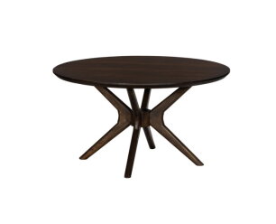 Eettafel Jax rond mangohout 140 cm - Walnoot