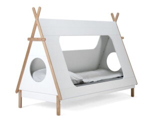 Tipi Bed Wit 90x200 Incl Lattenbodem - WOOOD