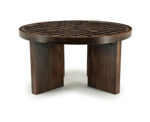 Coffee table TiledUp 70x70cm - bruin | BY-BOO