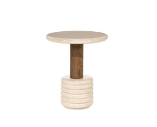 Bijzettafel Kyan 46x46cm - beige | Eleonora