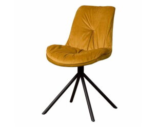 Palma Stoel - fabric Bluvel 68 yellow