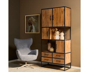 Vakkenkast Denver | Mango Metaal | 90 cm