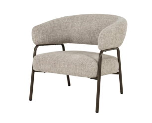 Fauteuil Fabrice - taupe | Eleonora