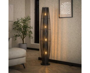 Vloerlamp 150 4L cylinder mesh - Charcoal