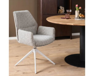 Eetkamerstoel Hera | Beige | Met armleuning