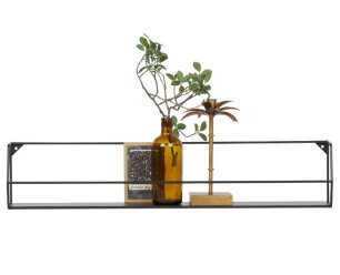 Zeta Wandplank Xl Zwart 80cm - WOOOD