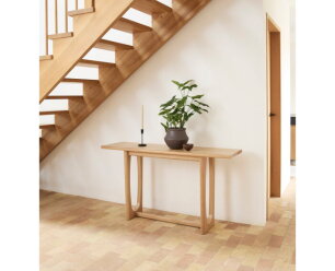 Sidetable Flow eiken 140x38x76 cm