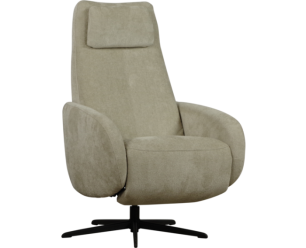 Relaxfauteuil Tosca - Stella Natural 1 beige - handmatig en verstelbaar hoofdkussen