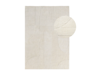 by fonQ Shapes Vloerkleed - Cr&egrave;me - Rechthoekig - 160 x 230 cm