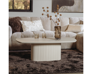 Salontafel Corbetta Deens ovaal 120x70x40 - Wit