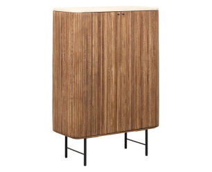 Cupboard Lagoon, 2 doors,130x90x40 cm, teakwood + mortex