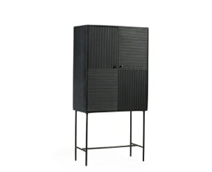 Wandkast, 80 cm, B340 zwart